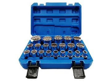 НАБОР 12-СТОРОННИХ ГОЛОВОК, 21 ЭЛЕМЕНТ ГОЛОВКИ