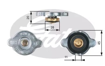 GATES RC133 ZÁCPA  CHLADIČŮ ACCORD CIVIC 90-05
