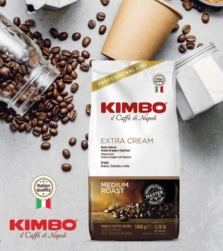 Кофе в зернах Kimbo Extra Cream 1кг.