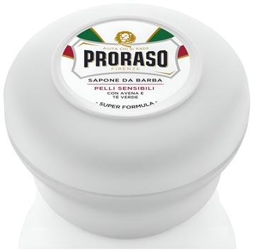 Mydło do golenia białe PRORASO Linia Biała WHITE Soap 150ml Zielona herbata