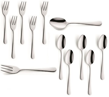 AMEFA 12 SZTUĆCE AUSTIN KOMPLET ŁYŻECZKI + WIDELCZYKI CIASTA TORTU 12 OSÓB