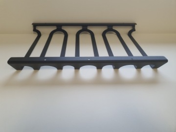 ПОДВЕСКА ДЛЯ СТЕКЛА, 4 РЯДА, матовый черный