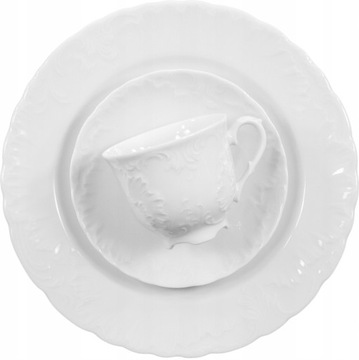 0001 КРУГЛОЕ БЛЮДО 29 РОКОКО МЕЛЕВСКИЙ ФАРФОР