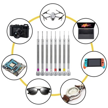 Микропрецизионная ювелирная отвертка 0,6-1,6 мм 8-