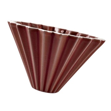 1 Filiżanka Kawy Kroplownik, Ceramiczny Origami Brązowy