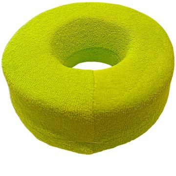 KRĄŻEK ORTOPEDYCZNY PRZECIWODLEŻYNOWY Z OTWOREM FROTTE Ø6X20CM LIMONKOWY