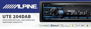 АВТОМОБИЛЬНОЕ РАДИО ALPINE UTE-204DAB BT DAB + FLAC + USB + MULTICOLOR + AUX