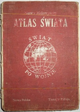 NOWY MALOWNICZY ATLAS ŚWIATA Świat po wojnie Władysław Pabłocki USA 1920