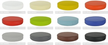 Подушка на сиденье детская из экокожи, круглая, диаметр 30 см.