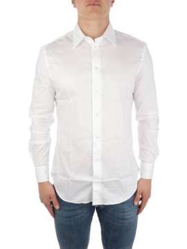 Koszula Emporio Armani Strech męska biała elegancka r 40 M