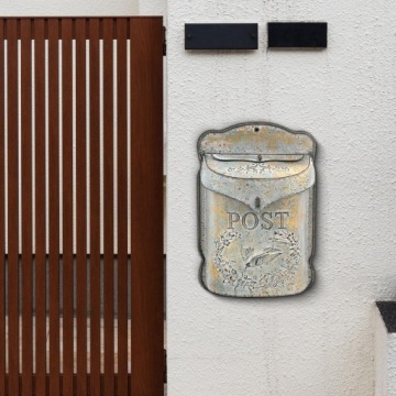 Почтовый ящик Vintage Wall Mount с замком на ключ — декоративный металлический почтовый ящик в стиле рустик