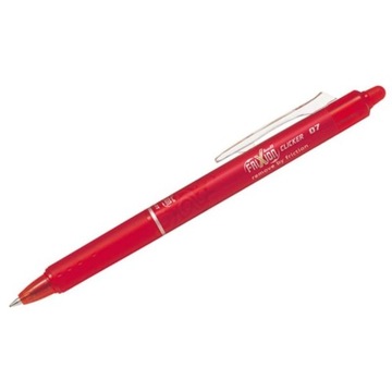 Pióro wymazywalne Pilot Frixion Clicker 0,7 mm , czerwone, automatyczne