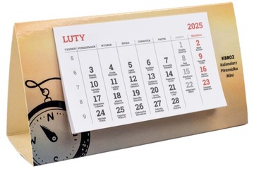 НАСТОЛЬНЫЙ КАЛЕНДАРЬ ПИРАМИДКА 2025 ЛОГО на столе с ПРИНТОМ - 50 шт.