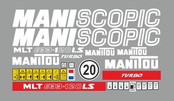 НАКЛЕЙКИ НАКЛЕЙКИ НА ПОГРУЗЧИК MANITOU MLT 633-120 LS