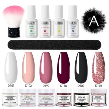 ROSALIND Zestaw do manicure tytanowego 6PC