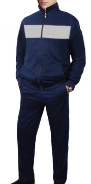 ТЕПЛЫЙ МУЖСКОЙ спортивный костюм, толстовка, воротник стойка, черный, 2382 L