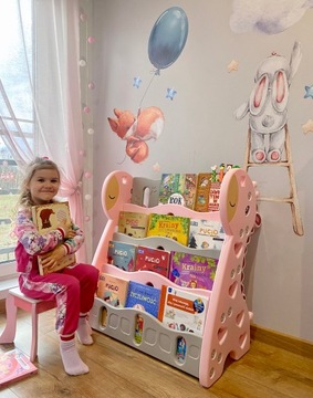 REGAŁ MONTESSORI NA KSIĄŻKI PÓŁKA SZAFKA ORGANIZER POKÓJ DZIECIĘCY Z33R