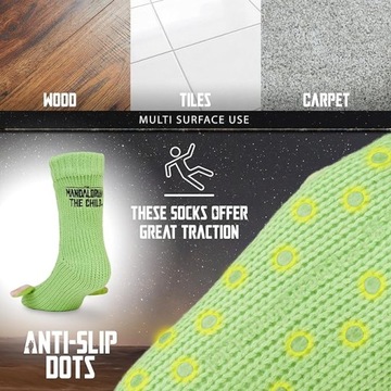 ПЛОТНЫЕ ЗИМНИЕ ТЕПЛЫЕ НОСКИ MANDALORIAN BABY YODA STAR WARS