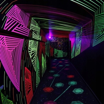 УФ-реактивная ЛЕНТА Blacklight ультрафиолет 30мм 5м