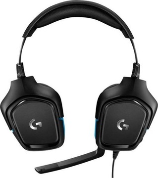 НАКЛОННЫЕ НАУШНИКИ USB LOGITECH G432 7.1, черные