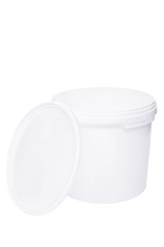 Белое пластиковое ведро объемом 3 литра для ЕДЫ!