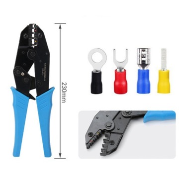 НАБОР ИЗОЛИРОВАННЫХ РАЗЪЕМОВ 450 ШТ. + КРЕМПЕР ДЛЯ РАЗЪЕМОВ