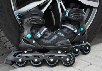 Фигурные коньки 2в1 RAVEN Drill мятный/розовый 38-42