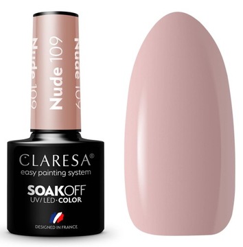 Claresa Lakier Hybrydowy Nude 109 Neutralny Beż