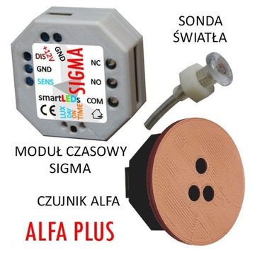 Schodowy czujnik odległości i ruchu optyczny smartLEDs Alfa 8-24VDC 100cm