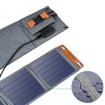 Солнечное зарядное устройство, фотоэлектрическая солнечная панель мощностью 14 Вт.