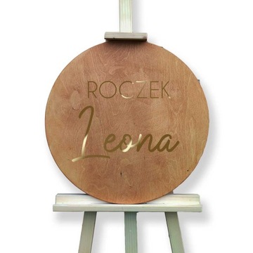 Tablica na Roczek, Tablica powitalna pierwsze urodziny dziecka, Koło 50 cm