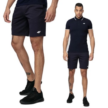 KRÓTKIE SPODENKI MĘSKIE 4F DRESOWE BAWEŁNIANE SPORTOWE LIMITOWANA