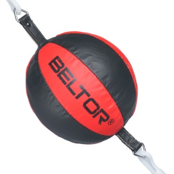 BELTOR PIŁKA REFLEKSOWA GRUSZKA BOKSERSKA REFLEKSÓWKA CZARNO CZERWONA