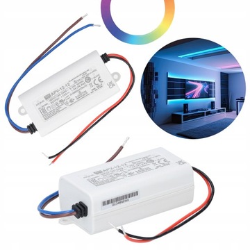 ZASILACZ MODUŁOWY DO TAŚM OŚWIETLENIA LED APV 12V 1A 12W MEAN WELL