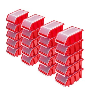 20x Pojemnik zamykany kuweta NPKL6 KTR16F RED