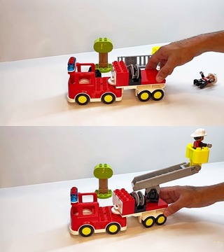 LEGO DUPLO 10969 ПОЖАРНАЯ МАШИНА СО ЗВУКОМ КОШКИ НОВЫЙ 24Ч