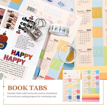 ОФИСНЫЕ ТОВАРЫ НАКЛЕЙКИ КАЛЕНДАРЬ 2024 ПОЛНЫЙ