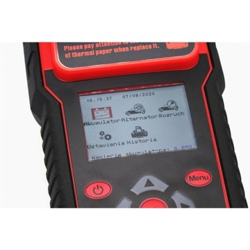 ТЕСТЕР АККУМУЛЯТОРА IDEAL BDT7000 с ПРИНТЕРОМ 12/24