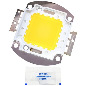 DIODA LED MODUŁ COB 50W BIAŁY 2 barwy + PASTA