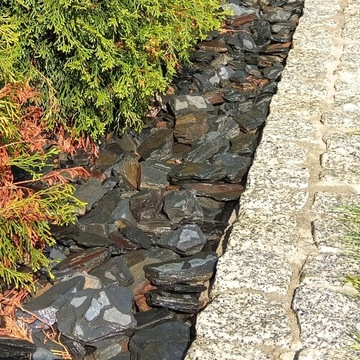 Каменные камни из коры антрацита, черные садовые декоративные украшения, 20 кг