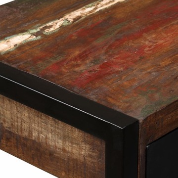 Стол из вторичного дерева, 120 x 50 x 76 см.