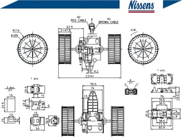 NISSENS 87117 Внутренний вентилятор