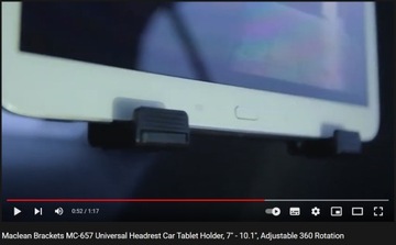 Автомобильный держатель для планшета 7-10 дюймов ДЛЯ ДВОИХ, регулируемый между подголовниками