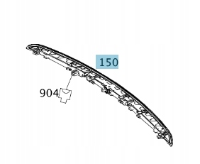 MERCEDES A2049062601 SVĚTLO STOP C TŘÍDA S204