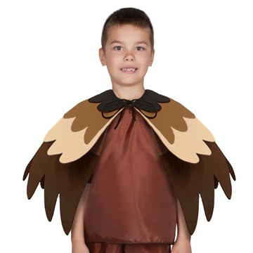 CAPEA OWL CAPEA, КОСТЮМ ПТИЦЫ СОВЫ, КОРИЧНЕВЫЙ, 43 см