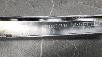 A2218850574 LIŠTA NÁRAZNÍKU LEVÝ PŘEDNÍ MERCEDES W221 TŘÍDA S