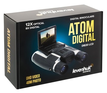 Цифровой бинокль Levenhuk Atom Digital DB20 LCD 12x32, Full HD