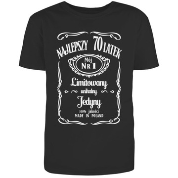 PREZENT NA 70 LAT URODZINY DLA FACETA KOSZULKA MĘSKA T-SHIRT MĘSKI TSHIRT