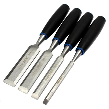 НАБОР ДОЛОТО ПО ДЕРЕВУ 6–25 ММ, 4 СТОЛЯНЫЕ ДОЛОТО