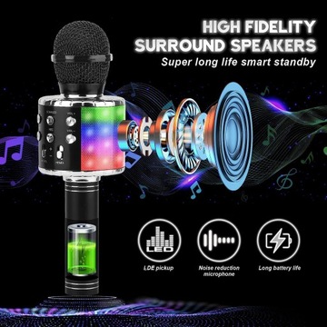 КАРАОКЕ МИКРОФОН БЕСПРОВОДНОЙ ДИНАМИК BLUETOOTH